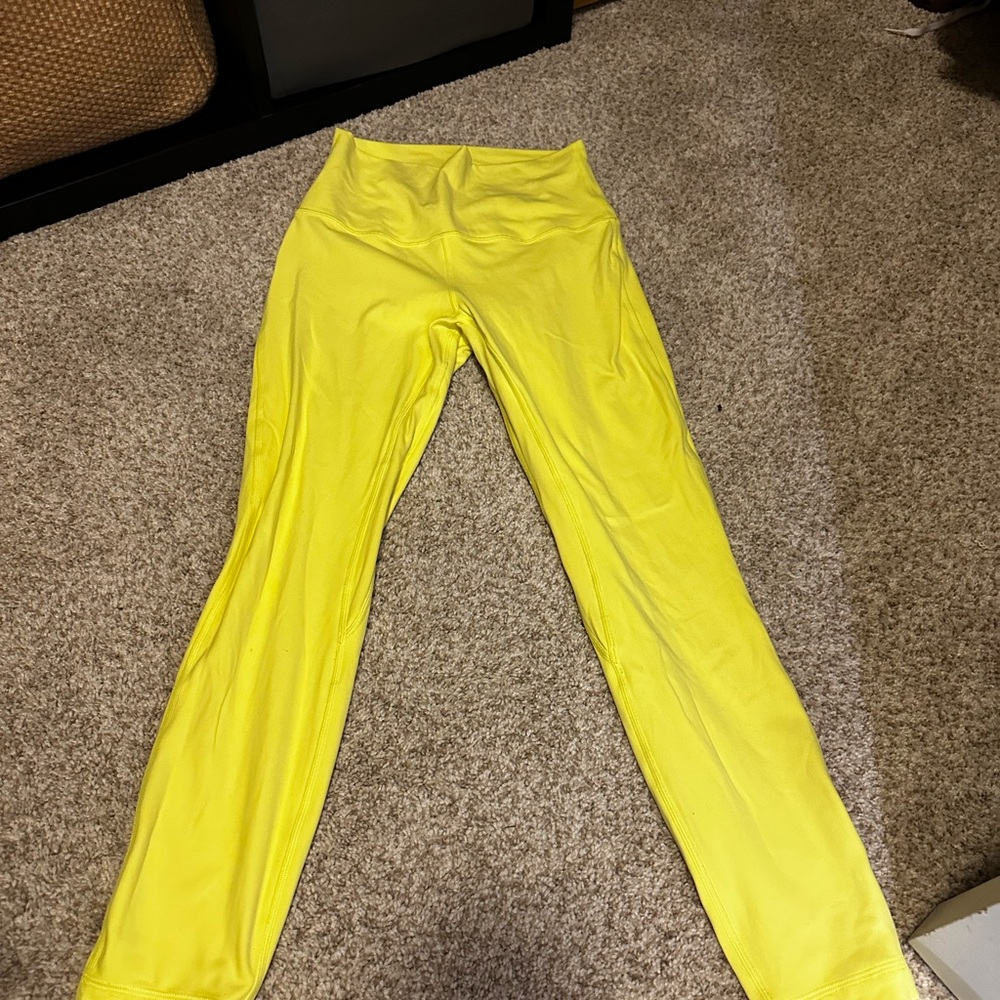 Lululemon Bright Yellow Leggings